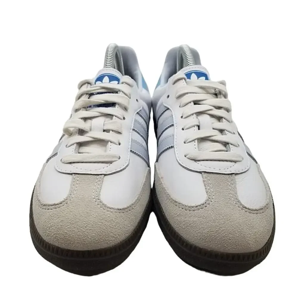Adidas Samba OG White & Blue Sneakers Unisex Size‎ 7.5 – Worn 3 times